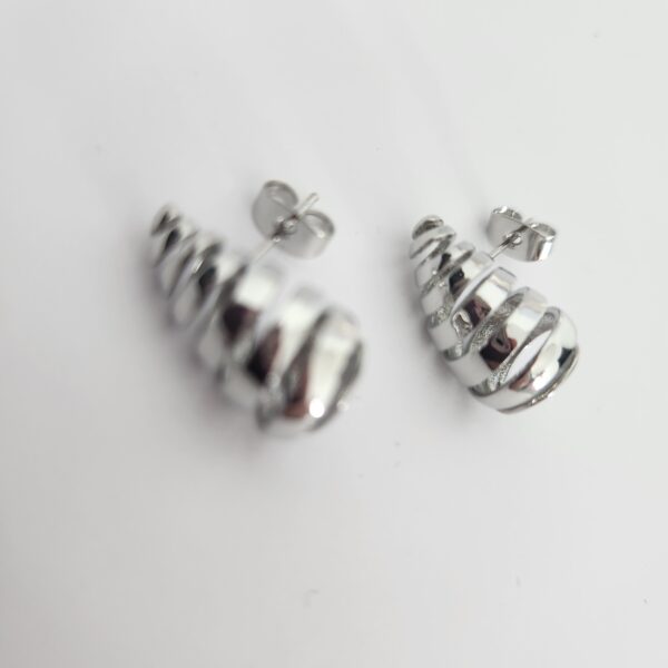 Acero Inoxidable ARETES 19A plata - Imagen 2