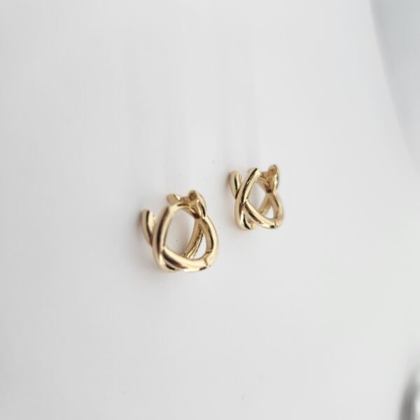 Acero Inoxidable ARETES 18A dorado - Imagen 2